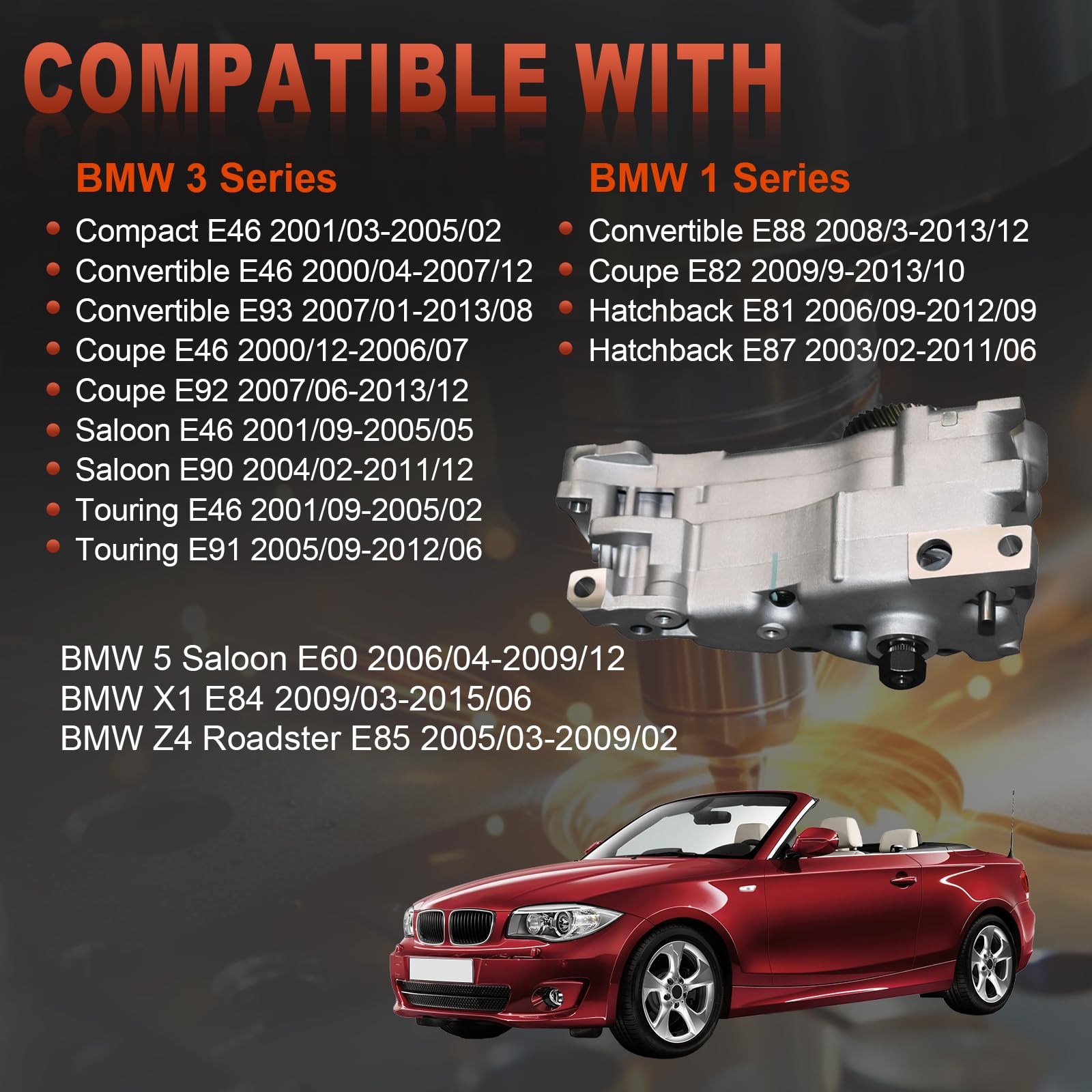 Amazon.com: tycardor HT Oil Pump 11277594471 Compatible with